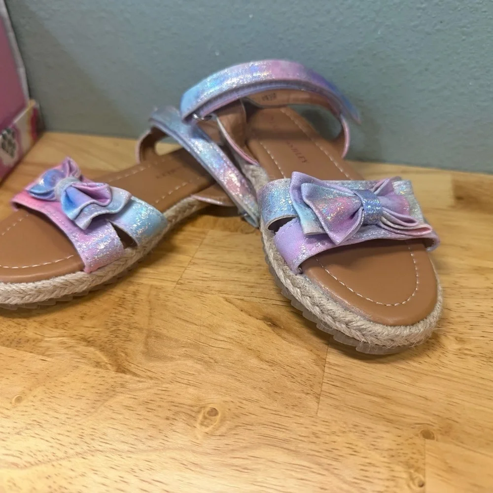 Laura Ashley Lilac Girl's Espadrille Sandals